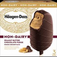 Peanut Butter Chocolate Fudge Non-Dairy 3-Pack · Smooth peanut butter is swirled with decadent chocolate fudge then coated in crisp dark choc...