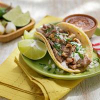 Taco · Choice of meat, onions, and cilantro.