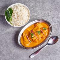 Chicken Tikka Masala Curry · Quintessential creamy Indian curry with a blend of seasonings and roasted marinated chicken. 