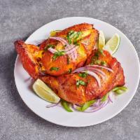 Full Tandoori Chicken · 2 breasts and 2 leg pieces.
