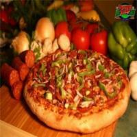 Best of 7 Pizza · Mozzarella cheese, pepperoni, ham, mushroom, bacon, onion and bell pepper.