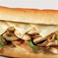 Chicken Number 9 · Freshly grilled chicken breast, onions, bell peppers and mushrooms with melted American chee...