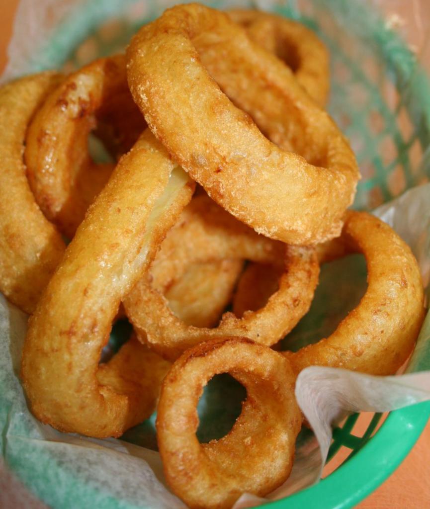 Onion Rings · Fried battered onion rings