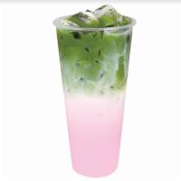 Rose Matcha Milk Tea · 