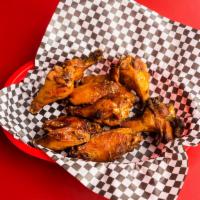 Smoked Bone In Chicken Wings · Literally the BEST WINGS you could of possibly ever had. Rubbed, Smoked, Deep Fried. OMG