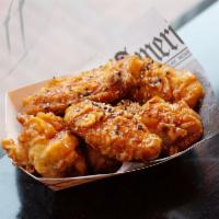 Korean Fried Chicken · Double fried crispy chicken wings.