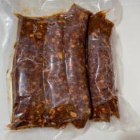 1 lb. Pork Chorizo Sausages · 4 sausages per pack.
Fox Hollow Farm's delicious  Chorizo Sausages will arrive to you frozen...