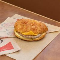 Butter Croissant Meat, Egg and Cheese Sandwich · Add extra meat, cheese or sides for an additional charge.