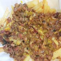 Steak and Cheese Fries  · Fresh Halal Steak Meat With Cheese
