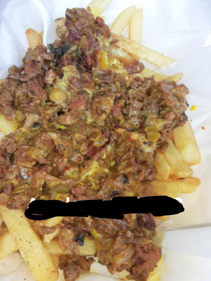 Steak and Sausage Cheese Fries  · Fresh Halal Steak meat With Smoked Beef Sausage