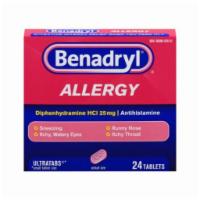 Benadryl Ultratab Antihistamine Allergy Medicine Tablets (24 count) · 
