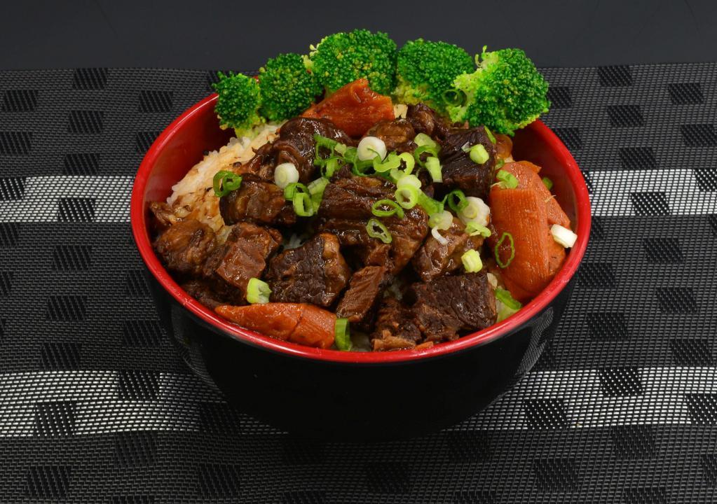 Beef Stew Rice Bowl · 