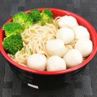 Fish Ball Noodle Soup · 