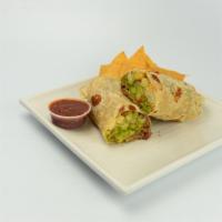 California Burrito · Any meat, cheese, french fries, and guacamole.
