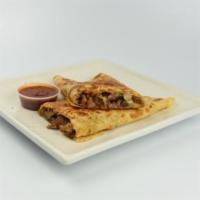 Suiza Quesadilla Beyond  · Flour tortilla with beyond meat, cheese, and pico de gallo