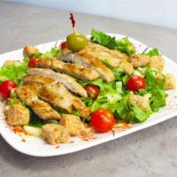 Chicken Salad · Swiss cheese, lettuce, tomato and ham.
