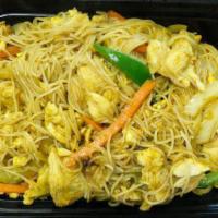 108. Singapore Chow Mai Fun · Spicy with curry powder. 