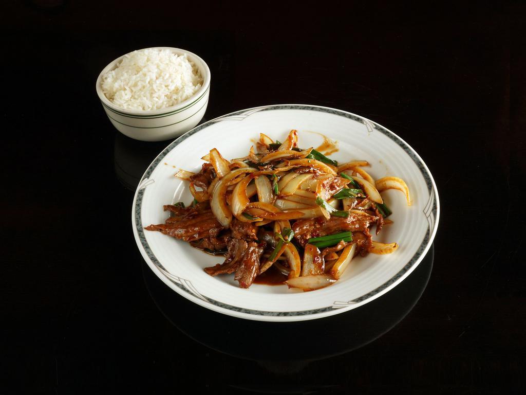 88. Large Mongolian Beef · Spicy.