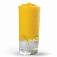 D2. Mango Smoothie · Non-dairy mango smoothie made from fresh mangos. Has crystal jelly on the bottom.
