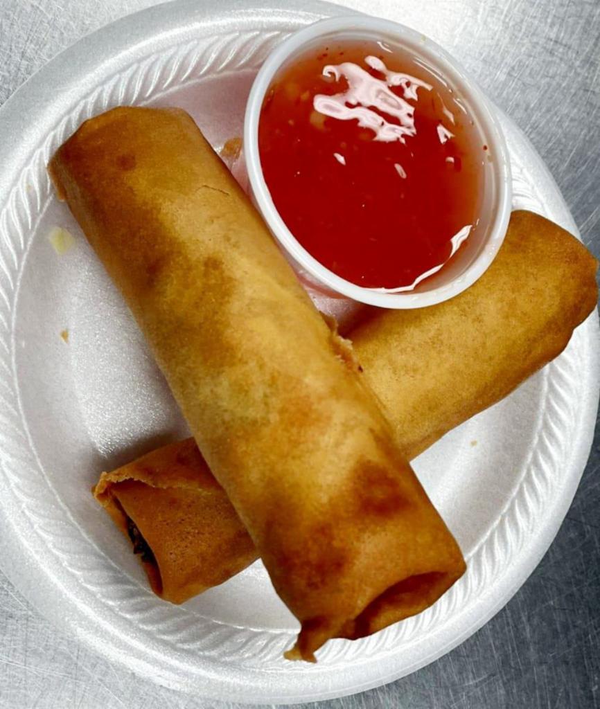 Spring Roll · Served with vegetable.