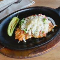 Pollo Jalisco Dinner · Grilled chicken breast with fresh pico de gallo and melted cheese.