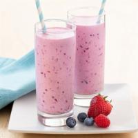 Berry Swirl · Raspberry juice, raspberries, blueberries, Keva Swirl probiotic yogurt