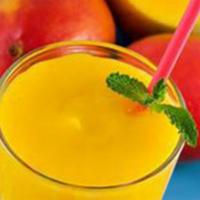 Mello Mango Smoothie · Mango juice, pineapple sherbet, strawberries, and peaches.