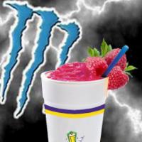 Very Berry Monster Energy Blend · Low-carb monster, blueberries, strawberries, banana, non-fat yogurt.