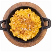 Mac & Cheese · Spiral Macaroni, Cheddar Cheese and Cream. Baked with Smoked Gouda and Cheddar. Sprinkled wi...