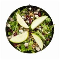Cran-Apple with Blue Cheese Salad · Mixed greens, oven-roasted chicken breast, granny smith apples, dried cranberries, blue chee...