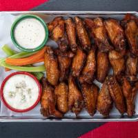 20 Pcs All Natural Wings · All natural (no hormones or antibiotics)  chicken wings cooked to perfection. Choose your fa...