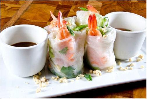 Spring Roll Small Plate · Lettuce, vermicelli noodles, cilantro, basil, bean sprouts.