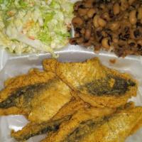 Whiting Fillet Dinner · 4 pieces of whiting filet served with two side orders