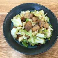 A. Stir-Fried Pork With Cabbage 包菜小炒肉(辣） · Chinese cabbage, sliced pork belly, chili pepper, Chinese black pepper, ginger, garlic, suga...
