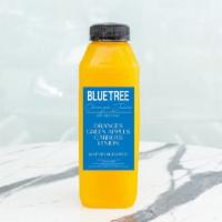 Orange Juice - Bluetree Style · Oranges · Green Apples · Carrots · Lemon - 100% cold-pressed oranges with a twist.

⚠️WARN...