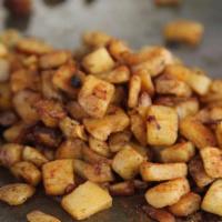 Home Fries · Fresh grilled home fries with diced onions and house seasoning