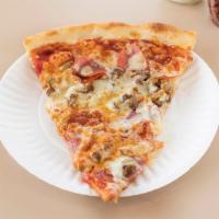 Meat Lovers Pizza Combination Special · Canadian bacon, hamburger, pepperoni and sausage.