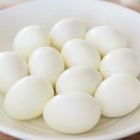2 Boiled Eggs · Boiled until the yolk and whites become solid. 