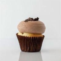 Vanilla-n-Chocolate · Vanilla cake with chocolate buttercream topped with chocolate shavings.