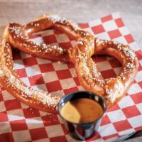 Pretzel and Beer Cheese · A large Bavarian-style pretzel served with Parry’s beer cheese with or without salt.