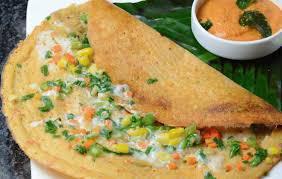 95. Butter Dosa · Thin crispy rice crepe layered with desi ghee 
butter.