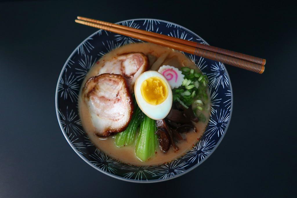 Tonkotsu Ramen · Pork broth with pork.