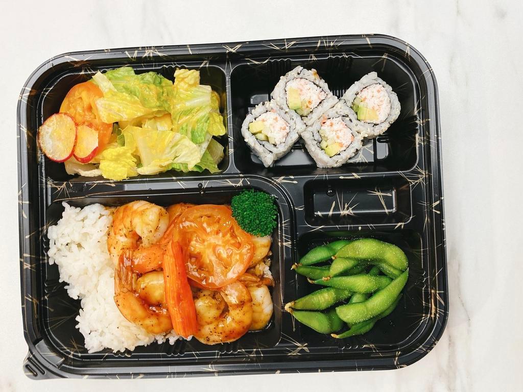 Shrimp with Teriyaki Bento Box  · 