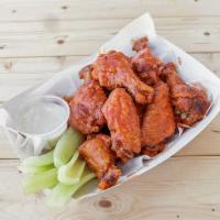 Wings · Hot, Medium, Mild, Bbq, Honey Bbq, Lemon Pepper, Garlic Parmessan, Honey Garlic 