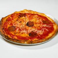 Vegan Pepperoni Pizza · Classic pepperoni! Tomato sauce, vegan cheese and vegan pepperoni. Hard to go wrong with it. -