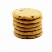 Vegan Chocolate Chip Cookies · Our favorite cookies, made with 100% vegan chocolate! (Contains Soy)
