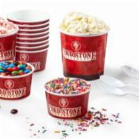 The Pint-sized Family Pack · Serves 4 – 5
2 pints of Made Fresh Ice Cream, Yogurt or Sorbet
2 Mix-ins
Includes Like It® s...