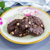 Double Chocolate Chip Cookie · The ultimate combo. Soft and chewy chocolate loaded with premium white chocolate chips. Fres...
