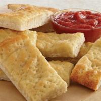 Bread Sticks · Cheesy bread sticks are a totally irresistible side dish. Dough is brushed with butter, garl...