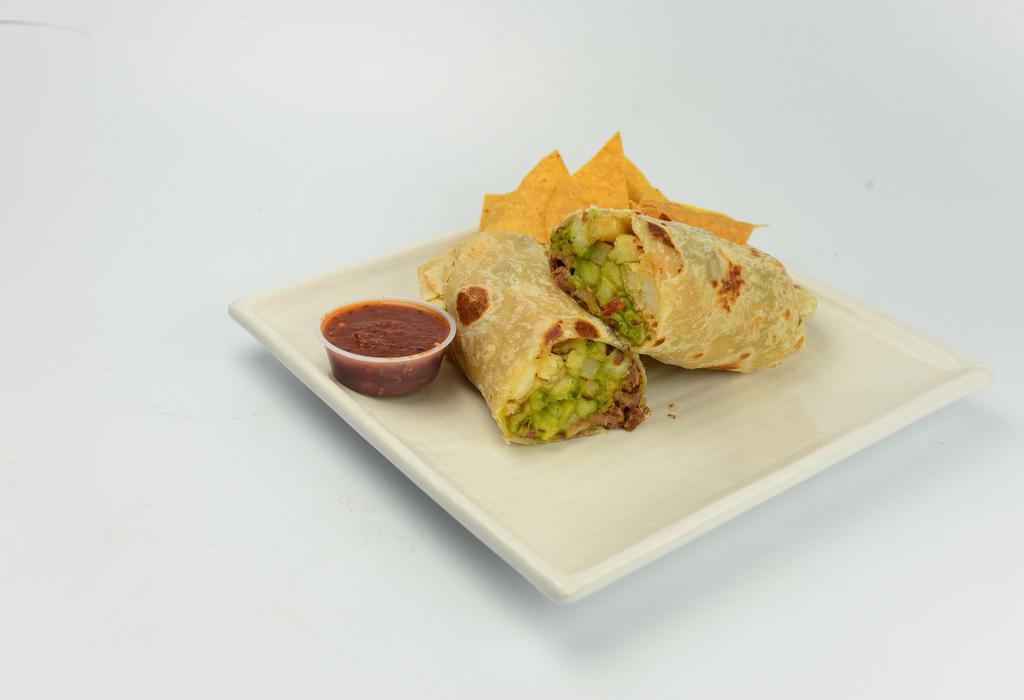 California Burrito · Choice of meat, cheese, french fries and guacamole. 